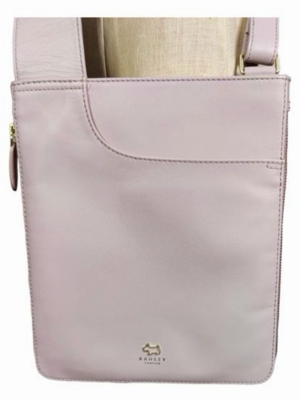 London Soft Pink Leather Crossbody Bag